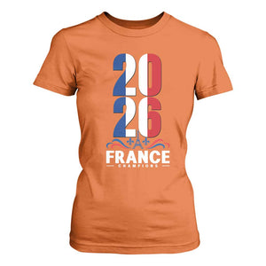 Vintage France Soccer Fan T Shirt For Women French Football Pride 2026 TS12 Orange Print Your Wear