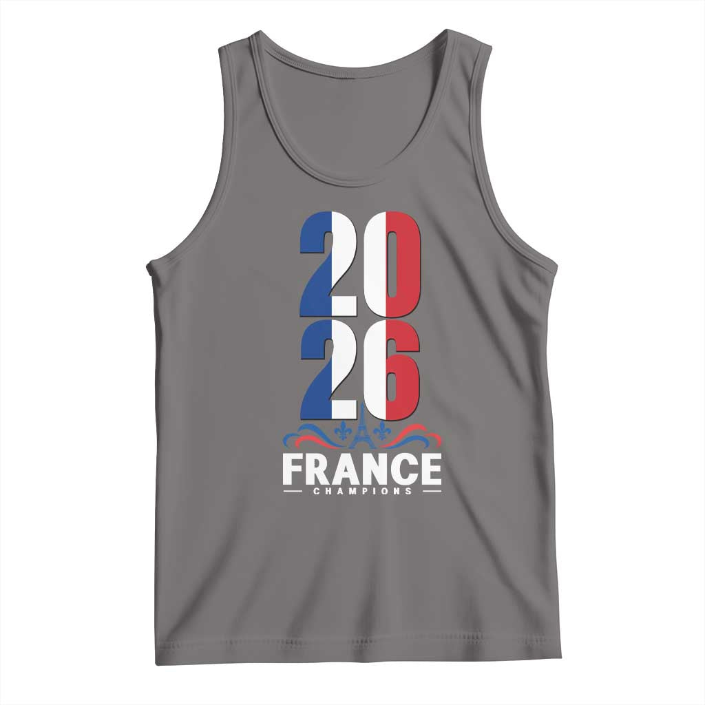Vintage France Soccer Fan Tank Top French Football Pride 2026 TS12 Deep Heather Print Your Wear