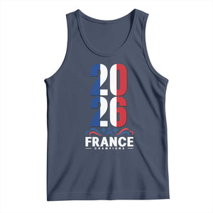 Vintage France Soccer Fan Tank Top French Football Pride 2026 TS12 Navy Print Your Wear