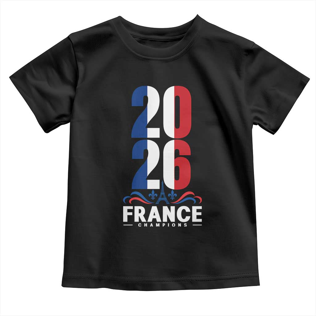 Vintage France Soccer Fan Toddler T Shirt French Football Pride 2026 TS12 Black Print Your Wear