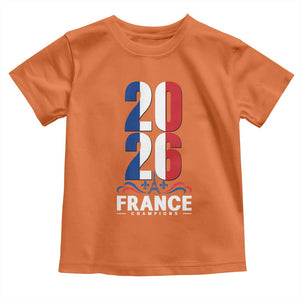 Vintage France Soccer Fan Toddler T Shirt French Football Pride 2026 TS12 Orange Print Your Wear
