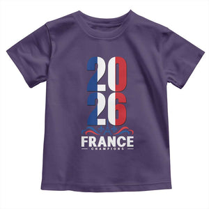 Vintage France Soccer Fan Toddler T Shirt French Football Pride 2026 TS12 Purple Print Your Wear