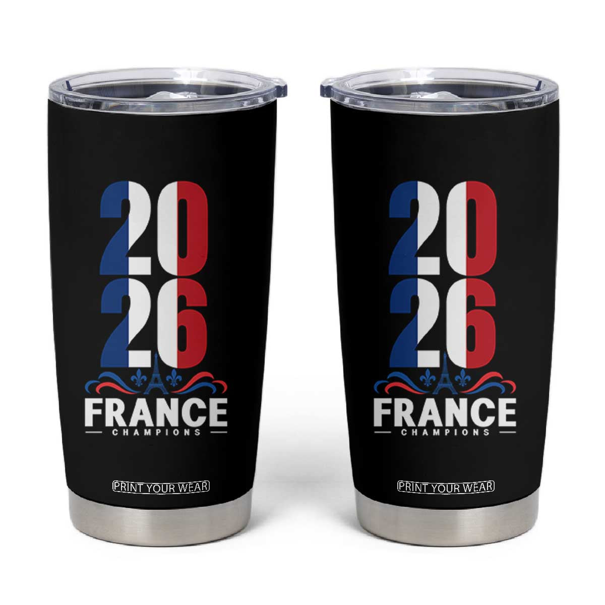 Vintage France Soccer Fan Tumbler Cup French Football Pride 2026 TS12 Black Print Your Wear