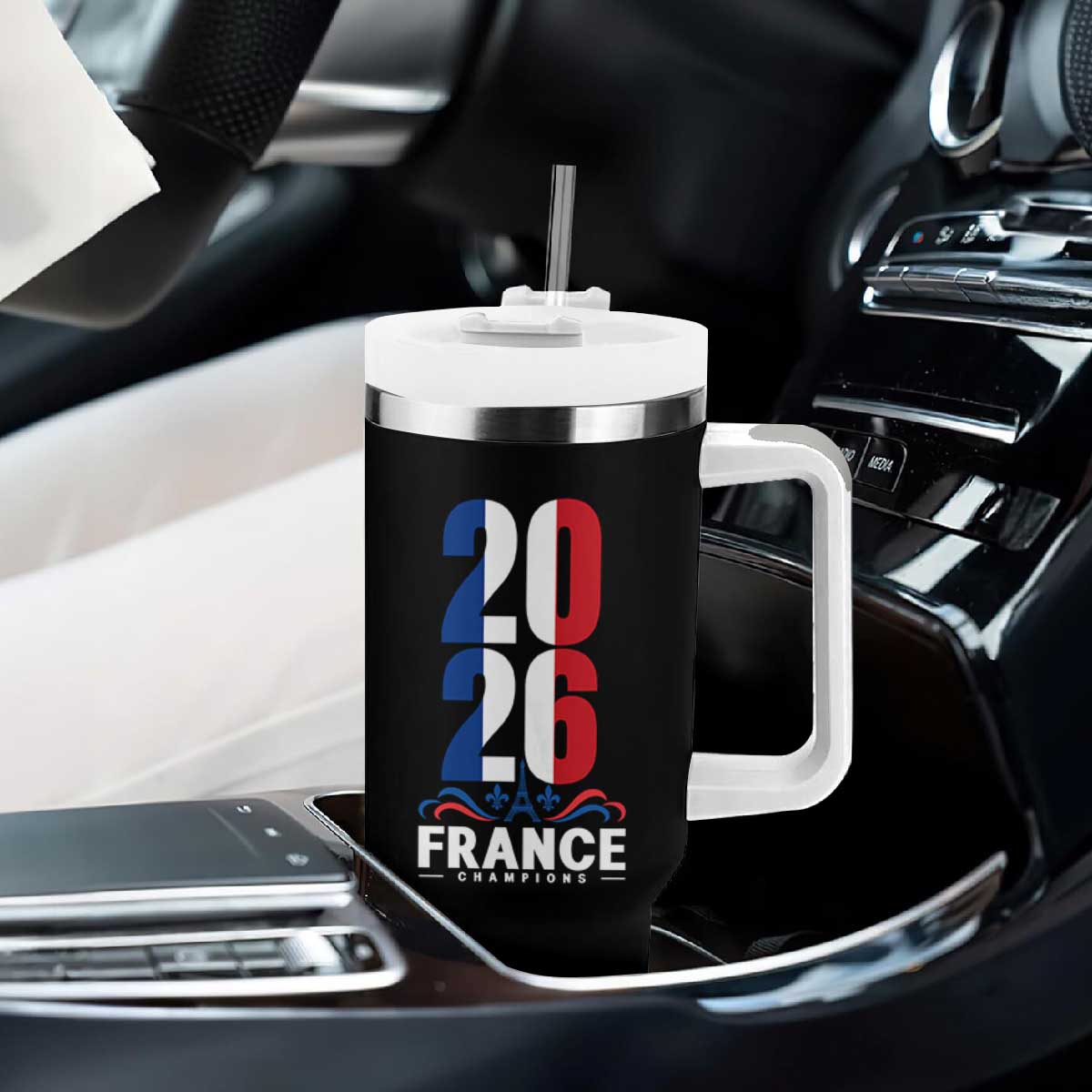 Vintage France Soccer Fan Tumbler With Handle French Football Pride 2026 TS12 Print Your Wear
