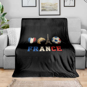 French Football Fan Throw Blanket France Soccer Game Day Gift TS12 Print Your Wear