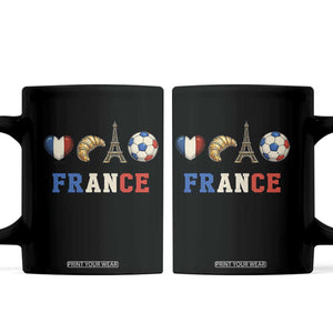 French Football Fan Coffee Mug France Soccer Game Day Gift TS12 Black Print Your Wear