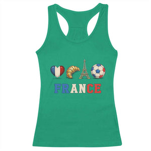 French Football Fan Racerback Tank Top France Soccer Game Day Gift TS12 Irish Green Print Your Wear