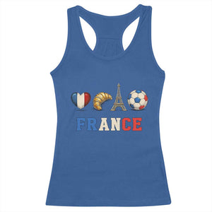 French Football Fan Racerback Tank Top France Soccer Game Day Gift TS12 Royal Blue Print Your Wear
