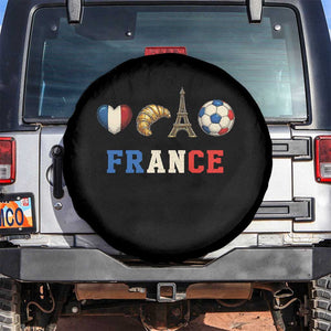 French Football Fan Spare Tire Cover France Soccer Game Day Gift TS12 No hole Black Print Your Wear