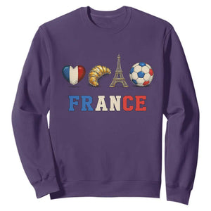 French Football Fan Sweatshirt France Soccer Game Day Gift TS12 S Purple Print Your Wear