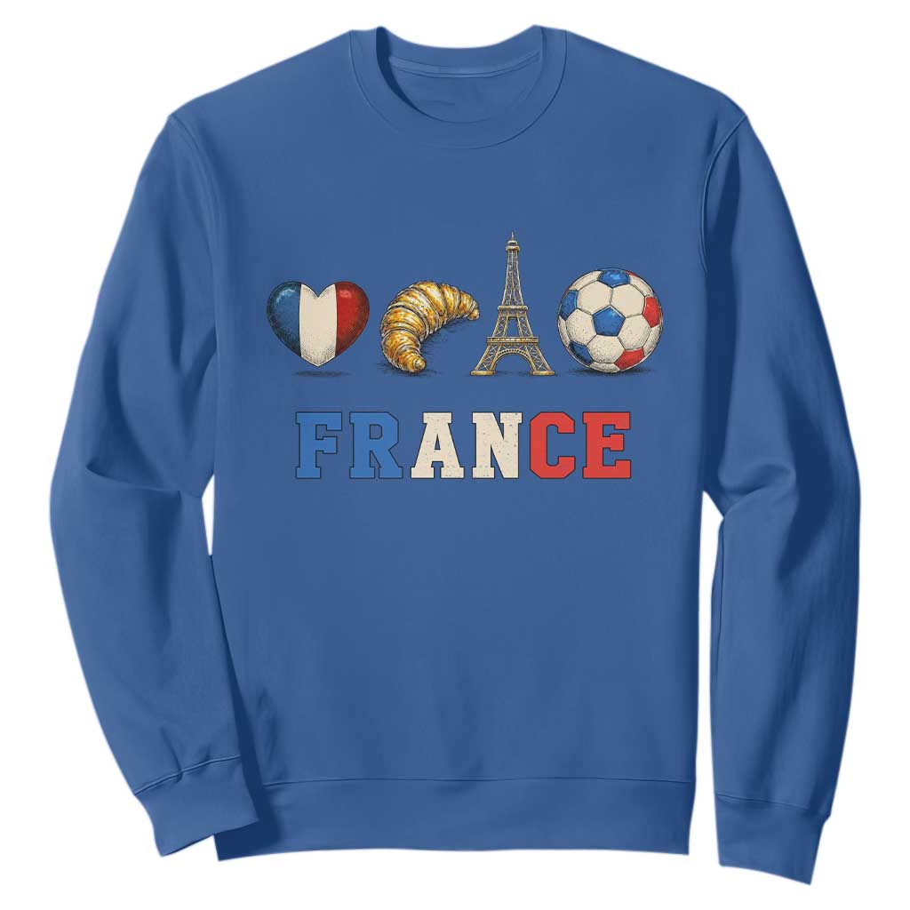 French Football Fan Sweatshirt France Soccer Game Day Gift TS12 Royal Blue Print Your Wear