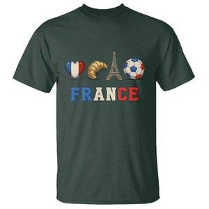 French Football Fan T Shirt France Soccer Game Day Gift TS12 Dark Forest Green Print Your Wear