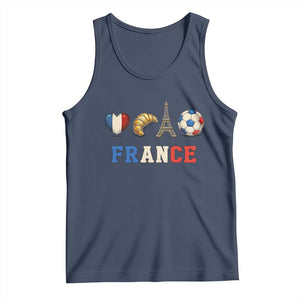 French Football Fan Tank Top France Soccer Game Day Gift TS12 Navy Print Your Wear