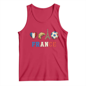 French Football Fan Tank Top France Soccer Game Day Gift TS12 Red Print Your Wear