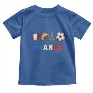 French Football Fan Toddler T Shirt France Soccer Game Day Gift TS12 Royal Blue Print Your Wear
