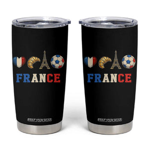 French Football Fan Tumbler Cup France Soccer Game Day Gift TS12 Black Print Your Wear