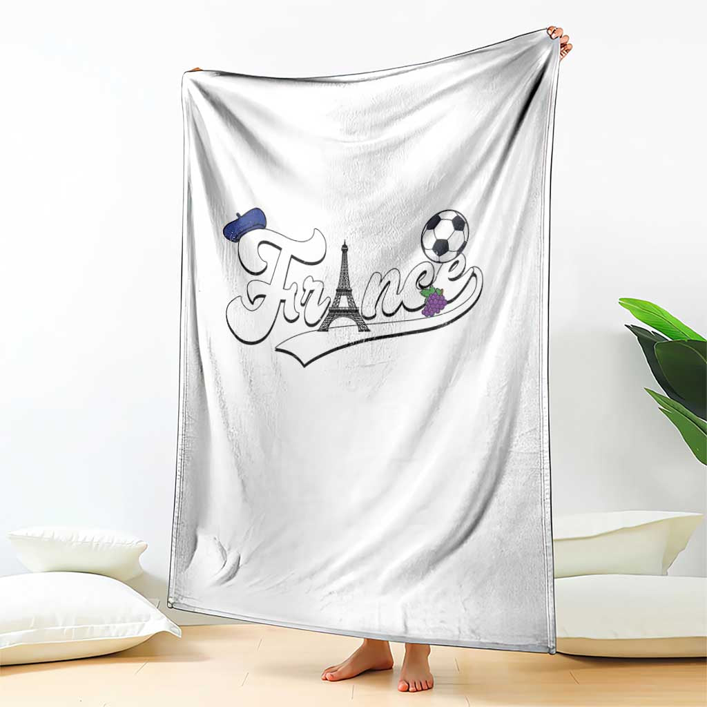 France Soccer Supporter Throw Blanket Game Day French Football Gift TS12 Print Your Wear