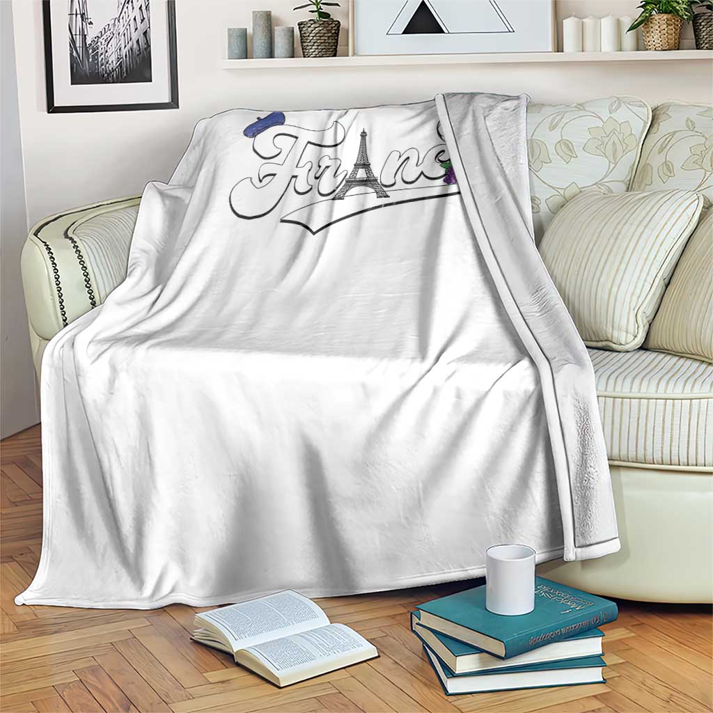 France Soccer Supporter Throw Blanket Game Day French Football Gift TS12 Print Your Wear