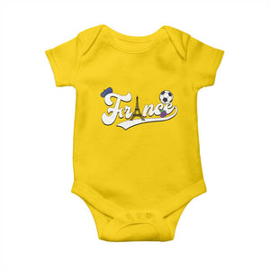 France Soccer Supporter Baby Onesie Game Day French Football Gift TS12 Daisy Print Your Wear
