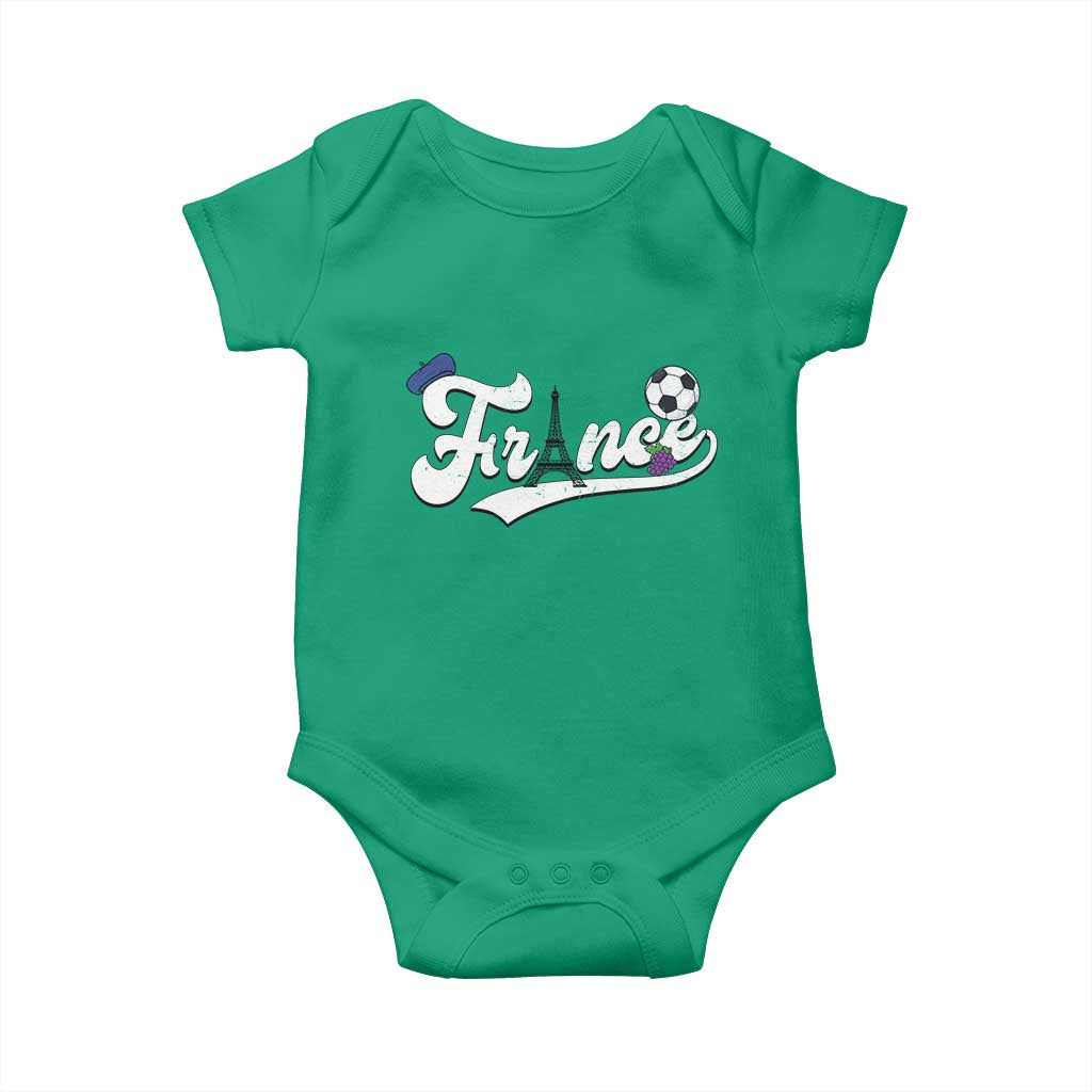 France Soccer Supporter Baby Onesie Game Day French Football Gift TS12 Irish Green Print Your Wear