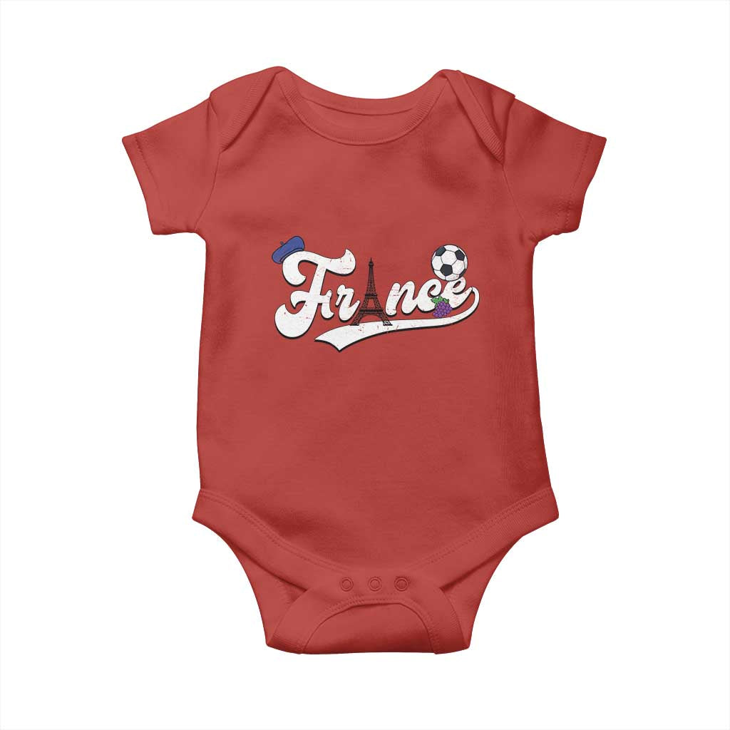 France Soccer Supporter Baby Onesie Game Day French Football Gift TS12 Red Print Your Wear