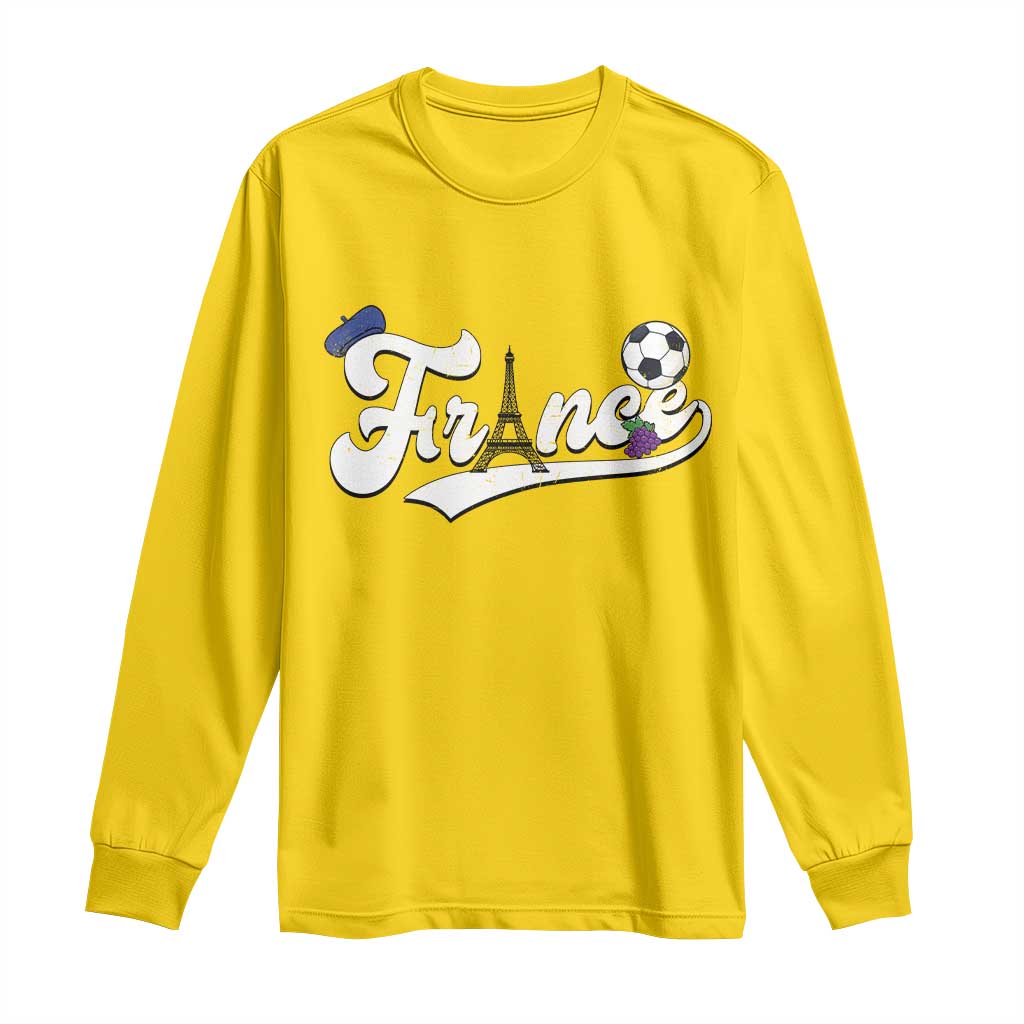 France Soccer Supporter Long Sleeve Shirt Game Day French Football Gift TS12 Daisy Print Your Wear