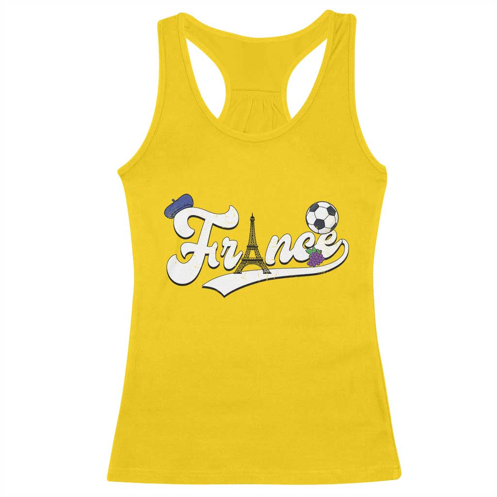 France Soccer Supporter Racerback Tank Top Game Day French Football Gift TS12 Daisy Print Your Wear