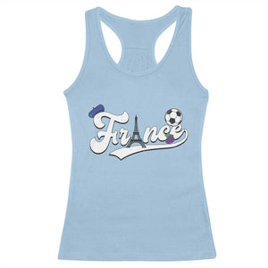 France Soccer Supporter Racerback Tank Top Game Day French Football Gift TS12 Light Blue Print Your Wear