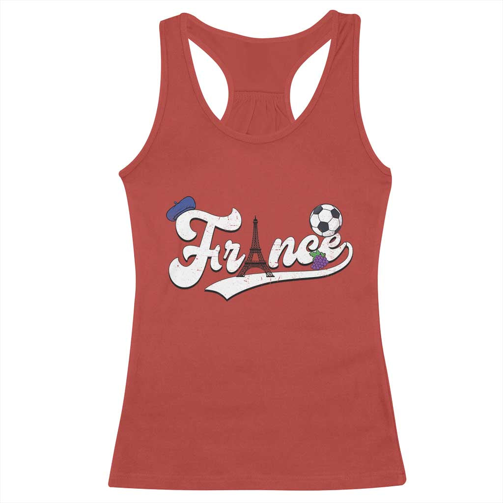France Soccer Supporter Racerback Tank Top Game Day French Football Gift TS12 Red Print Your Wear