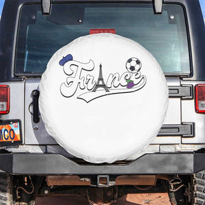 France Soccer Supporter Spare Tire Cover Game Day French Football Gift TS12 No hole White Print Your Wear