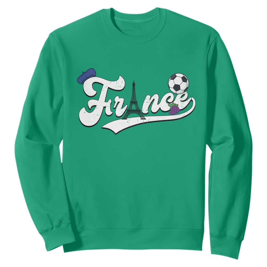 France Soccer Supporter Sweatshirt Game Day French Football Gift TS12 Irish Green Print Your Wear