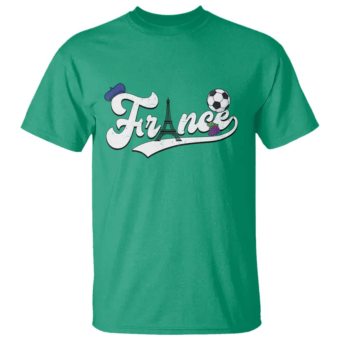 France Soccer Supporter T Shirt Game Day French Football Gift TS12 Irish Green Print Your Wear