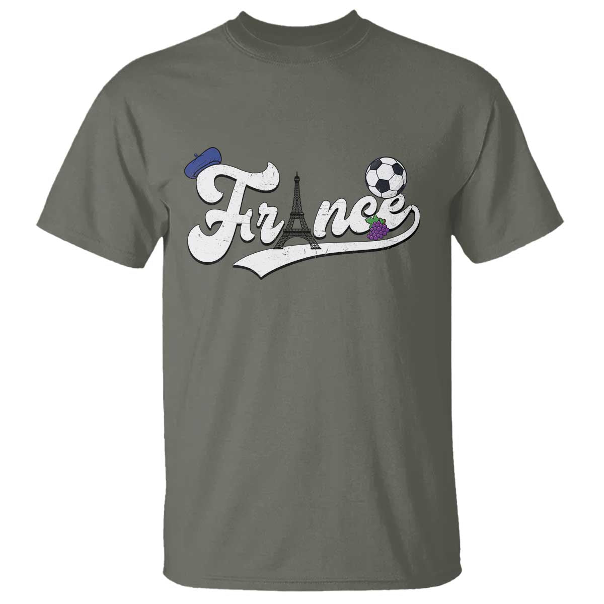 France Soccer Supporter T Shirt Game Day French Football Gift TS12 Print Your Wear