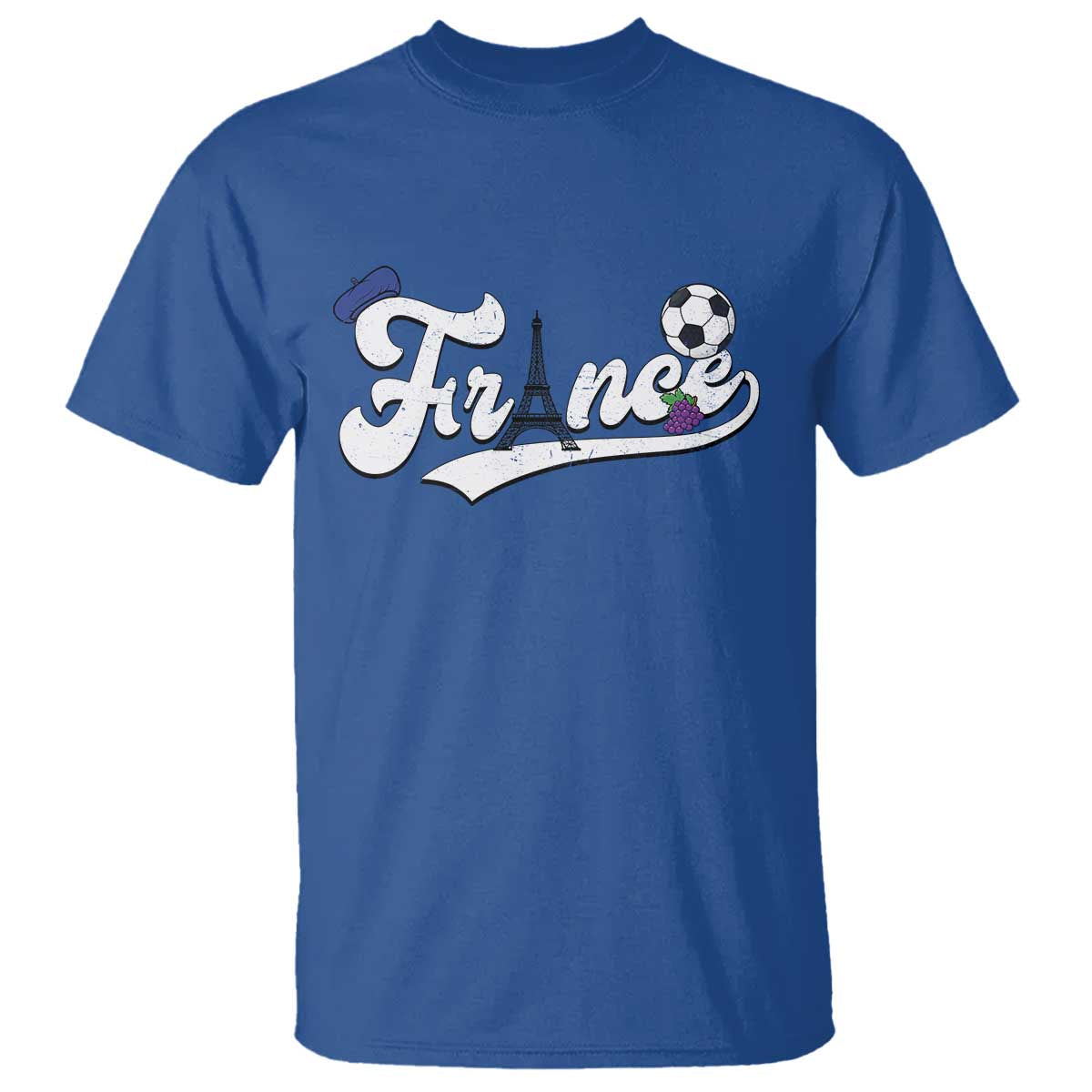 France Soccer Supporter T Shirt Game Day French Football Gift TS12 Royal Blue Print Your Wear
