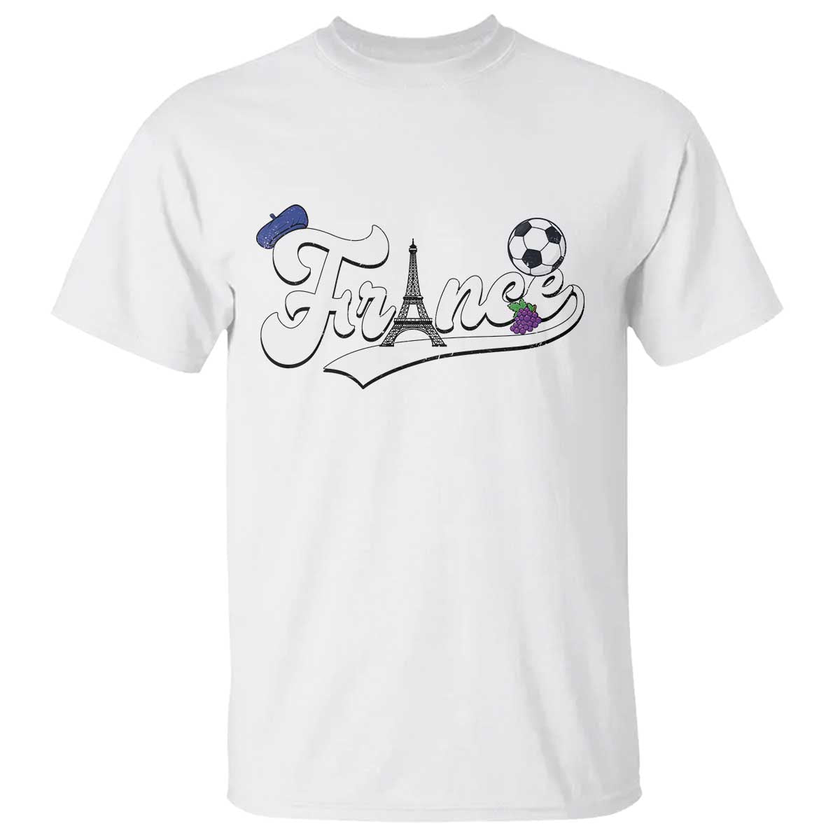 France Soccer Supporter T Shirt Game Day French Football Gift TS12 White Print Your Wear