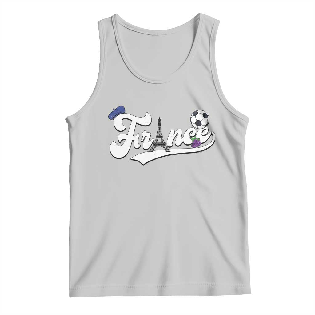 France Soccer Supporter Tank Top Game Day French Football Gift TS12 Ash Print Your Wear