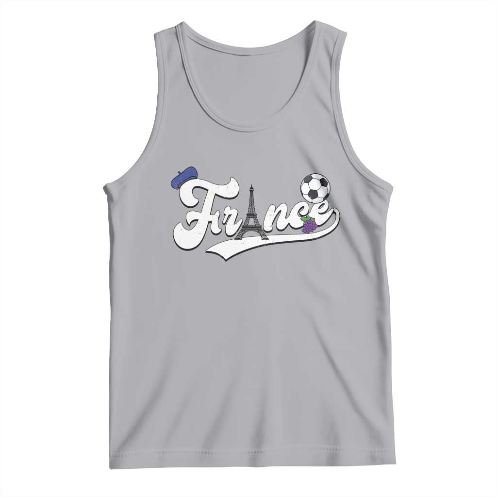 France Soccer Supporter Tank Top Game Day French Football Gift TS12 Athletic Heather Print Your Wear