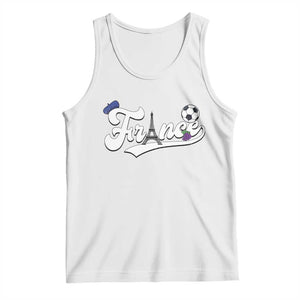 France Soccer Supporter Tank Top Game Day French Football Gift TS12 White Print Your Wear
