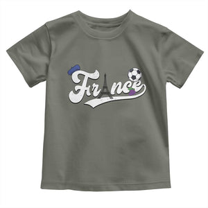 France Soccer Supporter Toddler T Shirt Game Day French Football Gift TS12 Military Green Print Your Wear