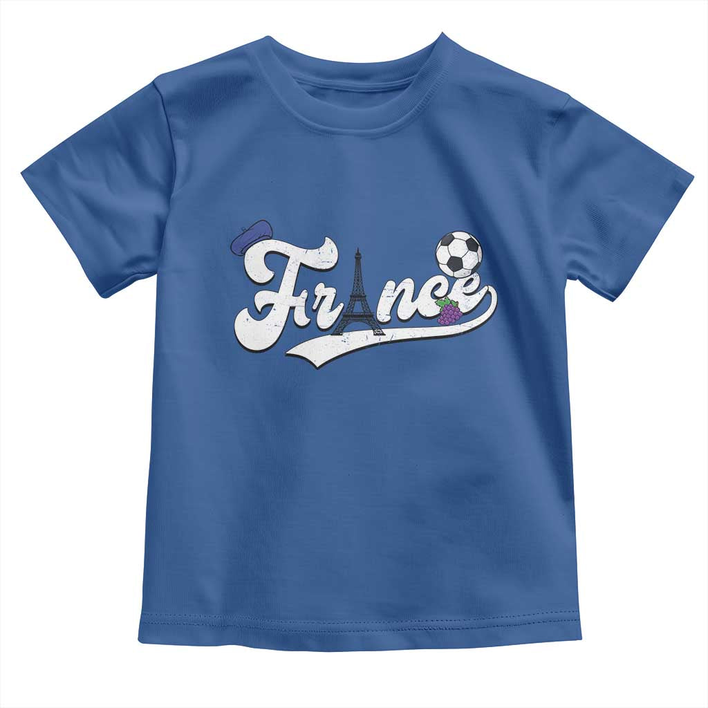 France Soccer Supporter Toddler T Shirt Game Day French Football Gift TS12 Royal Blue Print Your Wear