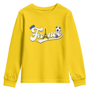 France Soccer Supporter Youth Sweatshirt Game Day French Football Gift TS12 Daisy Print Your Wear
