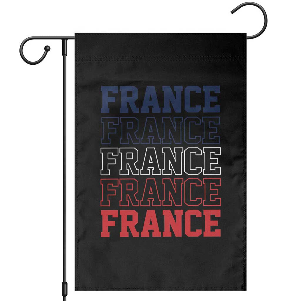 France Pride French Flag Patriotic Supporter Garden Flag TS12 Black Print Your Wear