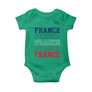 France Pride French Flag Patriotic Supporter Baby Onesie TS12 Irish Green Print Your Wear