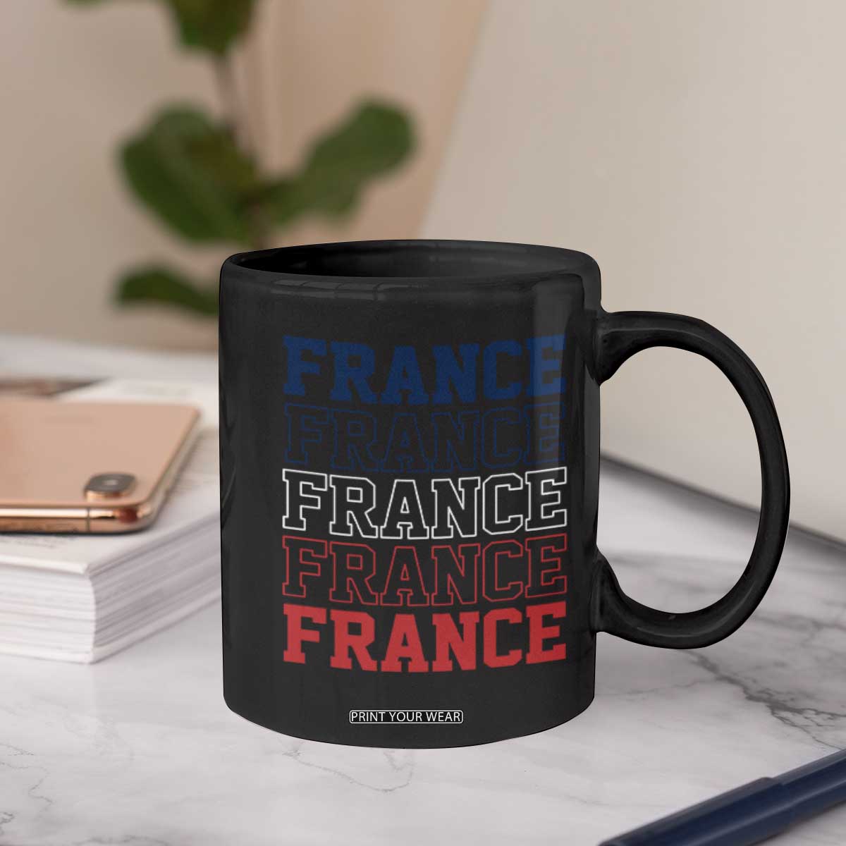 France Pride French Flag Patriotic Supporter Coffee Mug TS12 Print Your Wear