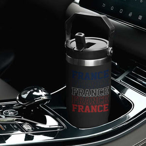 France Pride French Flag Patriotic Supporter Flip Straw Tumbler TS12 Print Your Wear