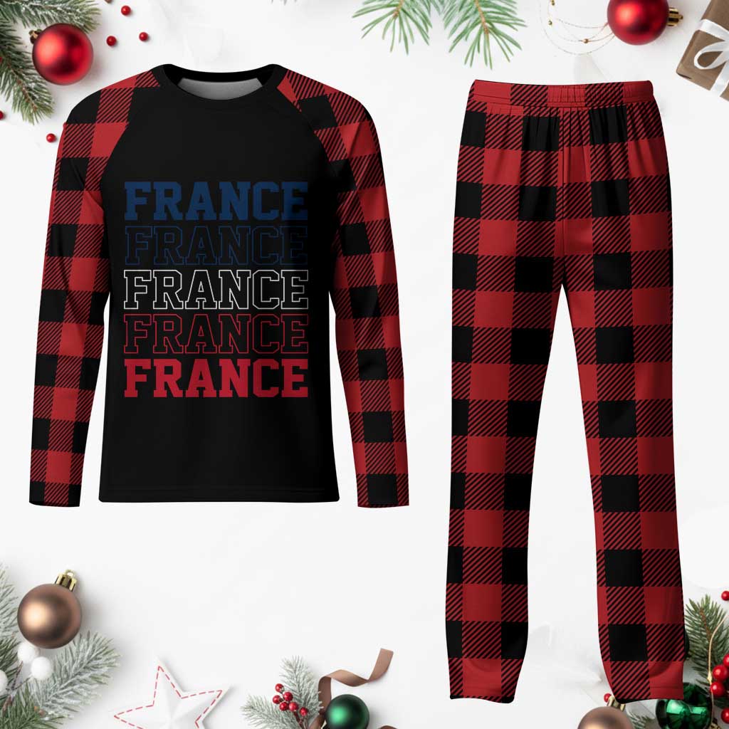 France Pride French Flag Patriotic Supporter Plaid Pajama Set TS12 Buffalo Plaid Print Your Wear
