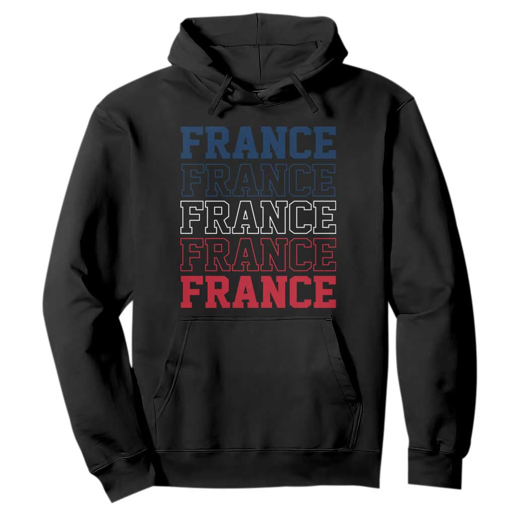 France Pride French Flag Patriotic Supporter Hoodie TS12 Black Print Your Wear