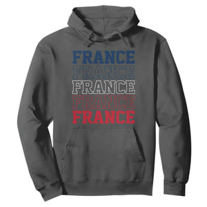France Pride French Flag Patriotic Supporter Hoodie TS12 Dark Heather Print Your Wear