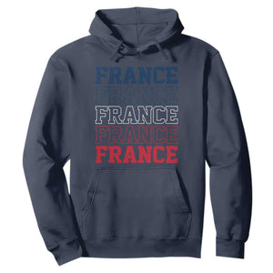 France Pride French Flag Patriotic Supporter Hoodie TS12 Navy Print Your Wear