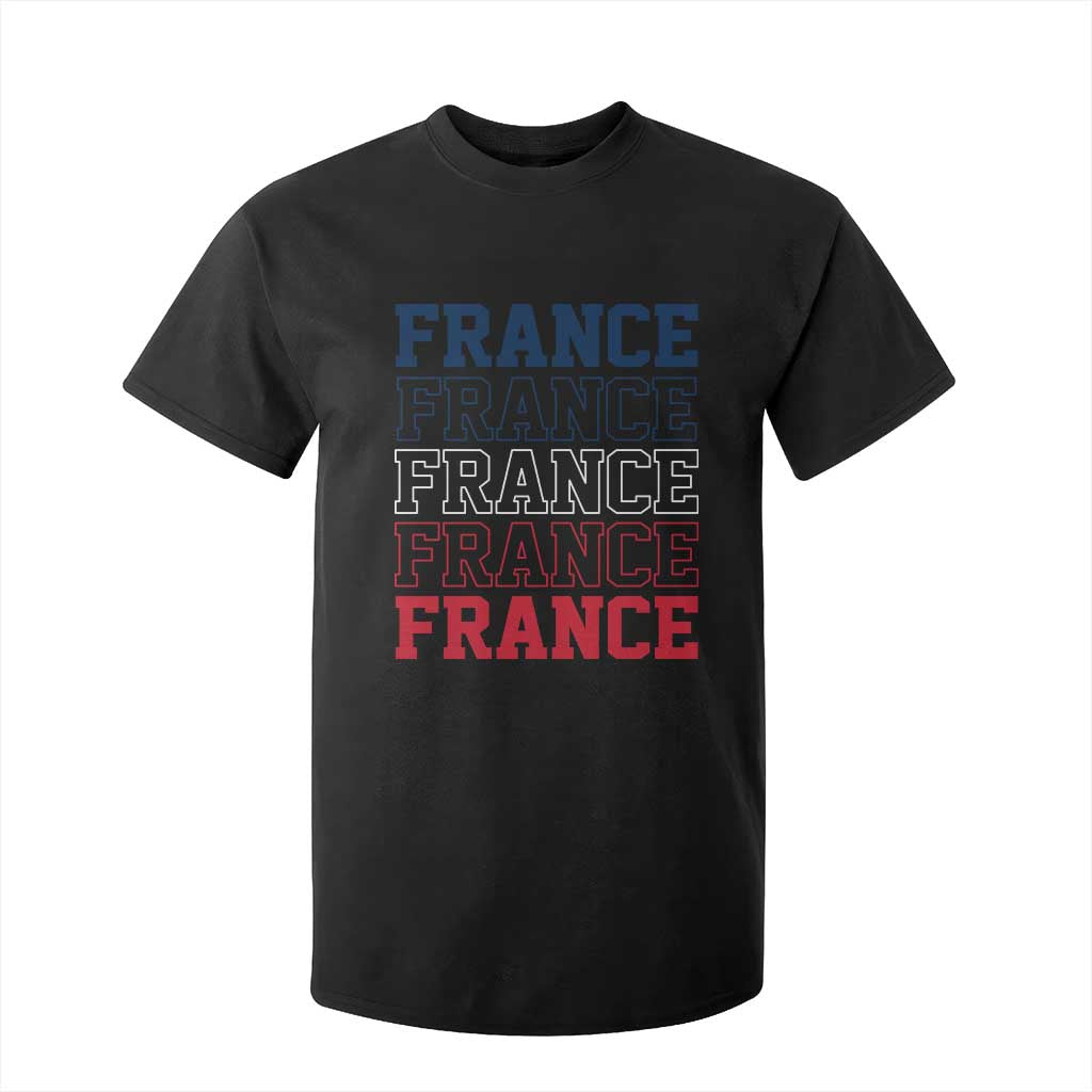 France Pride French Flag Patriotic Supporter T Shirt For Kid TS12 Black Print Your Wear